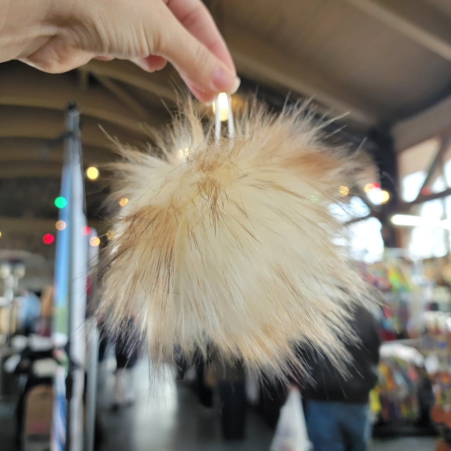 Handmade faux fur Pompom