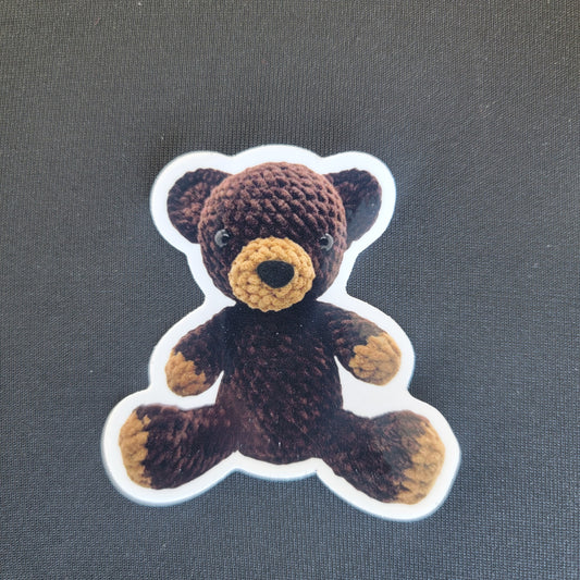Brown bear sticker